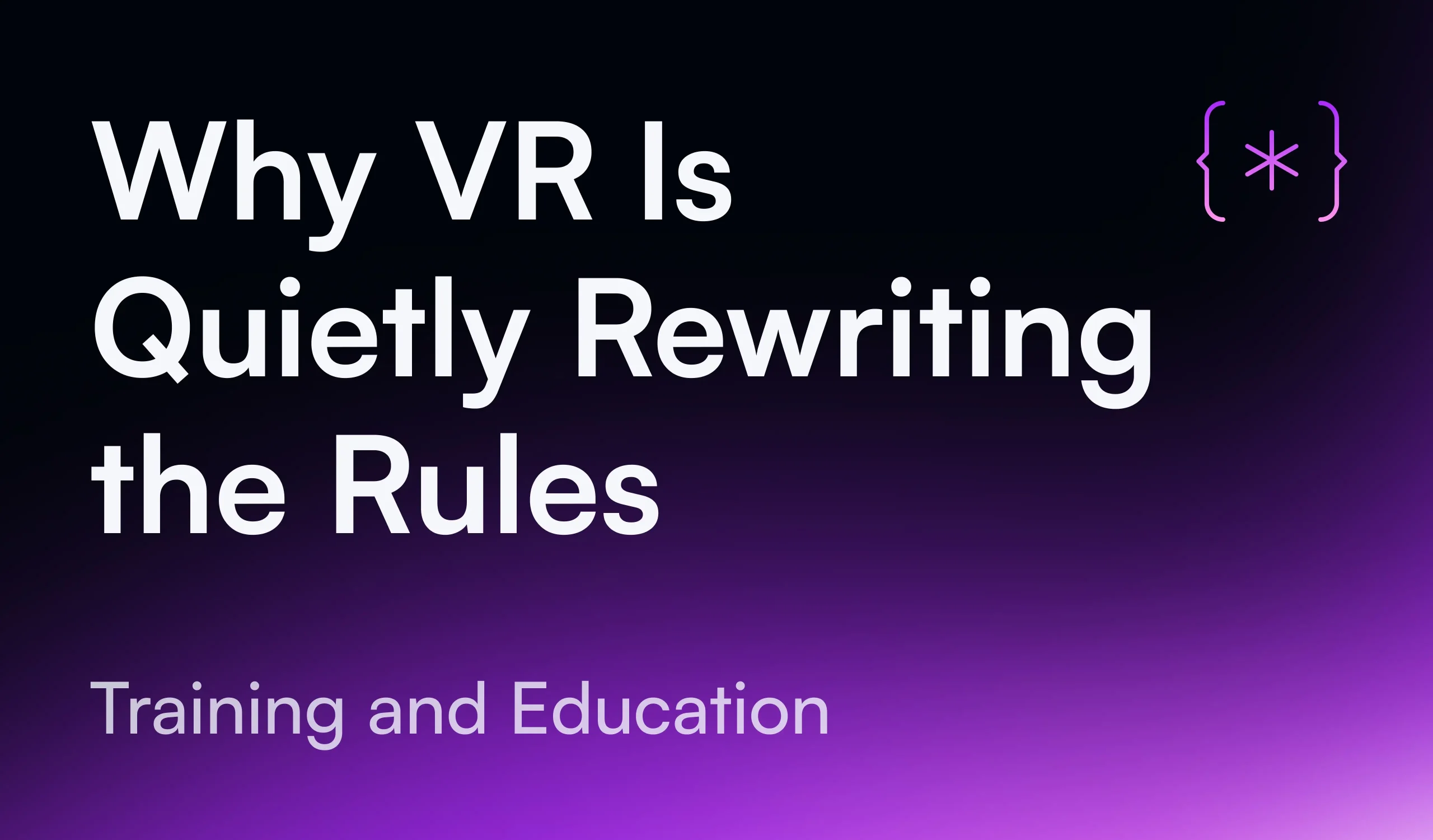 Why VR (1)
