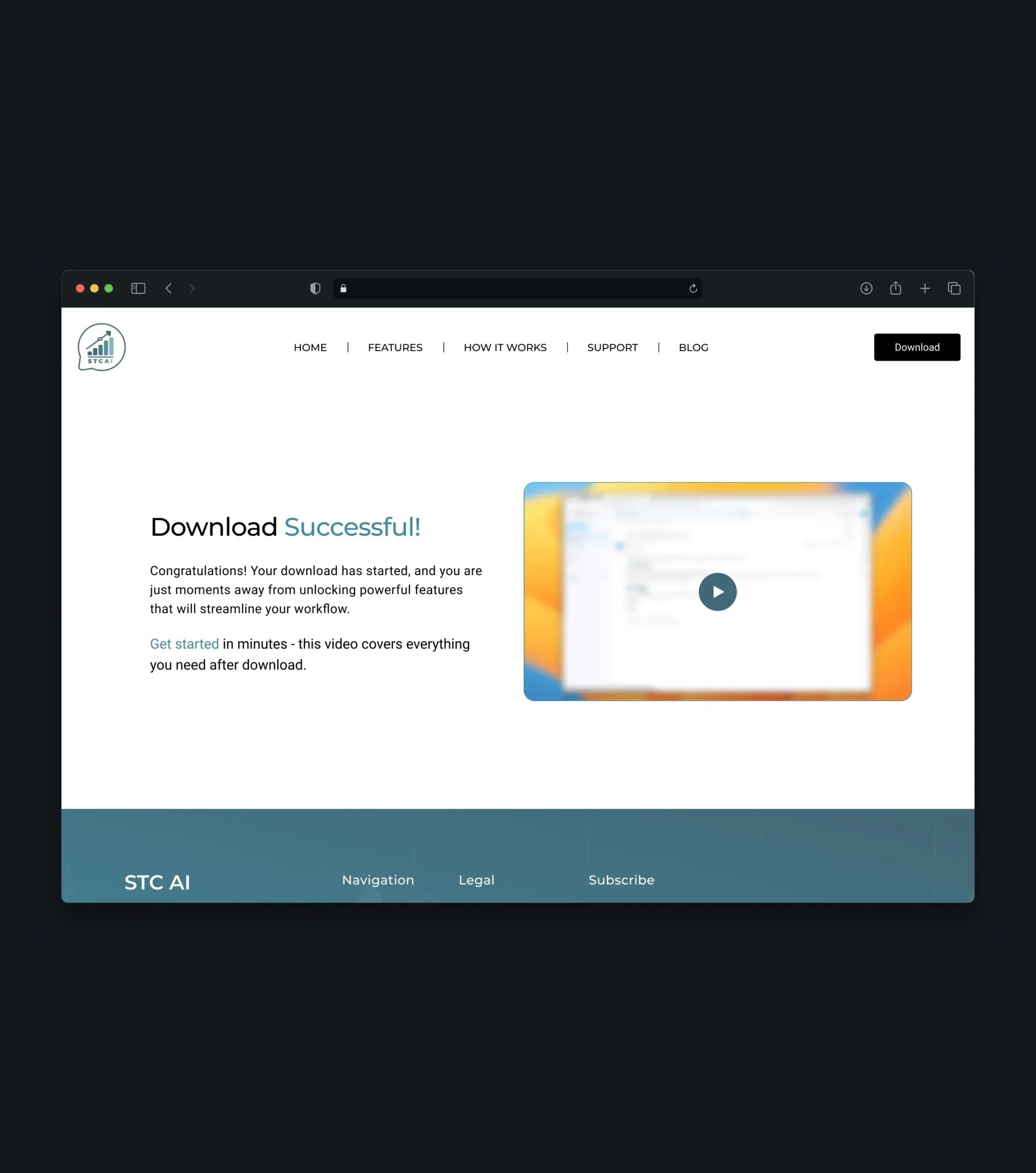 Mobile website hero section promoting a free PowerPoint add-in for charts and visualizations
